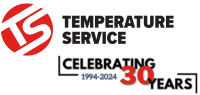 Temperature Service Logo Red and Black